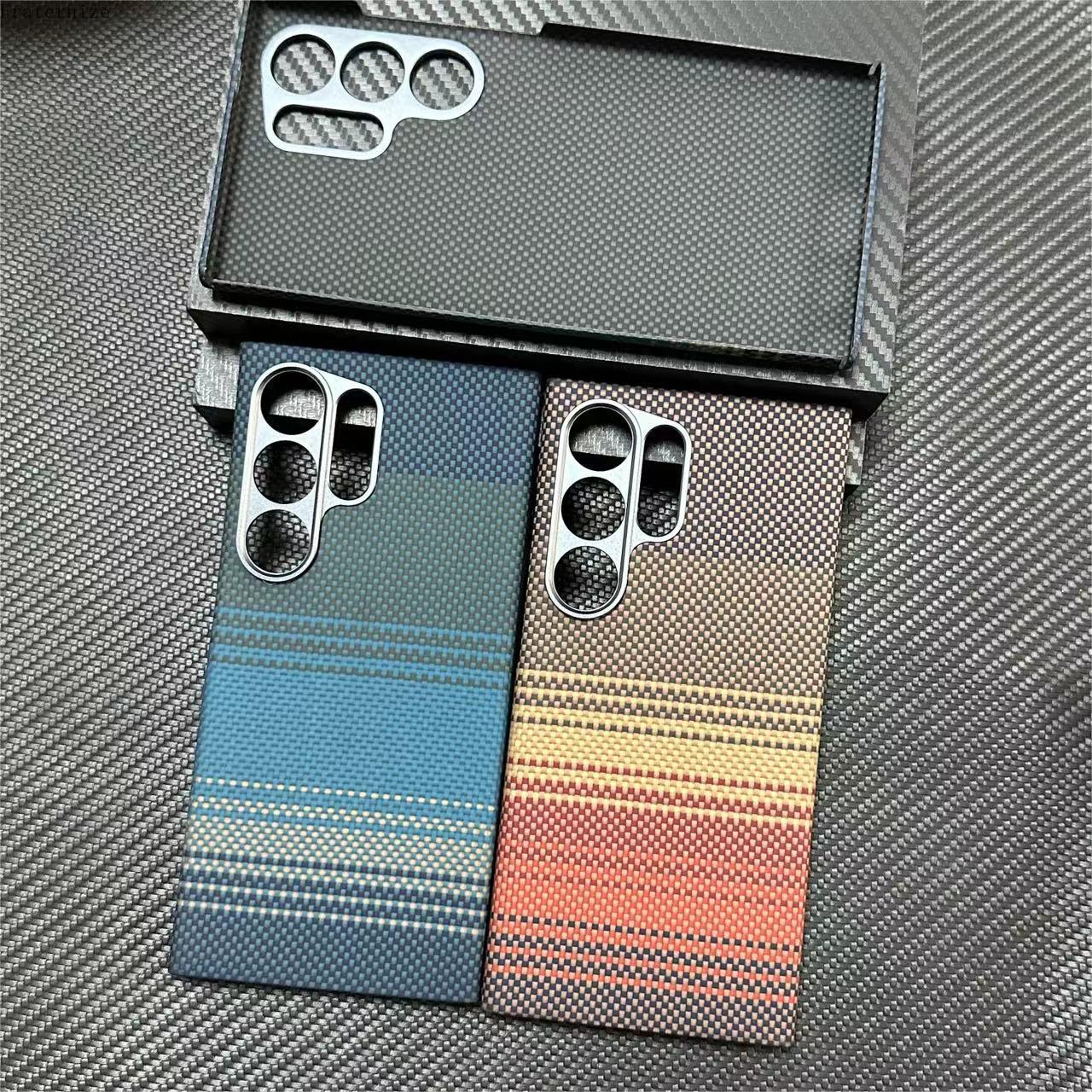 Phone Accessories For Android - New Genuine Carbon Aramid Fiber Case