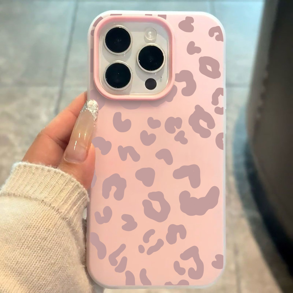 Xiaomi Phone Accessories - Leopard Print Candy Color SIlicone Phone