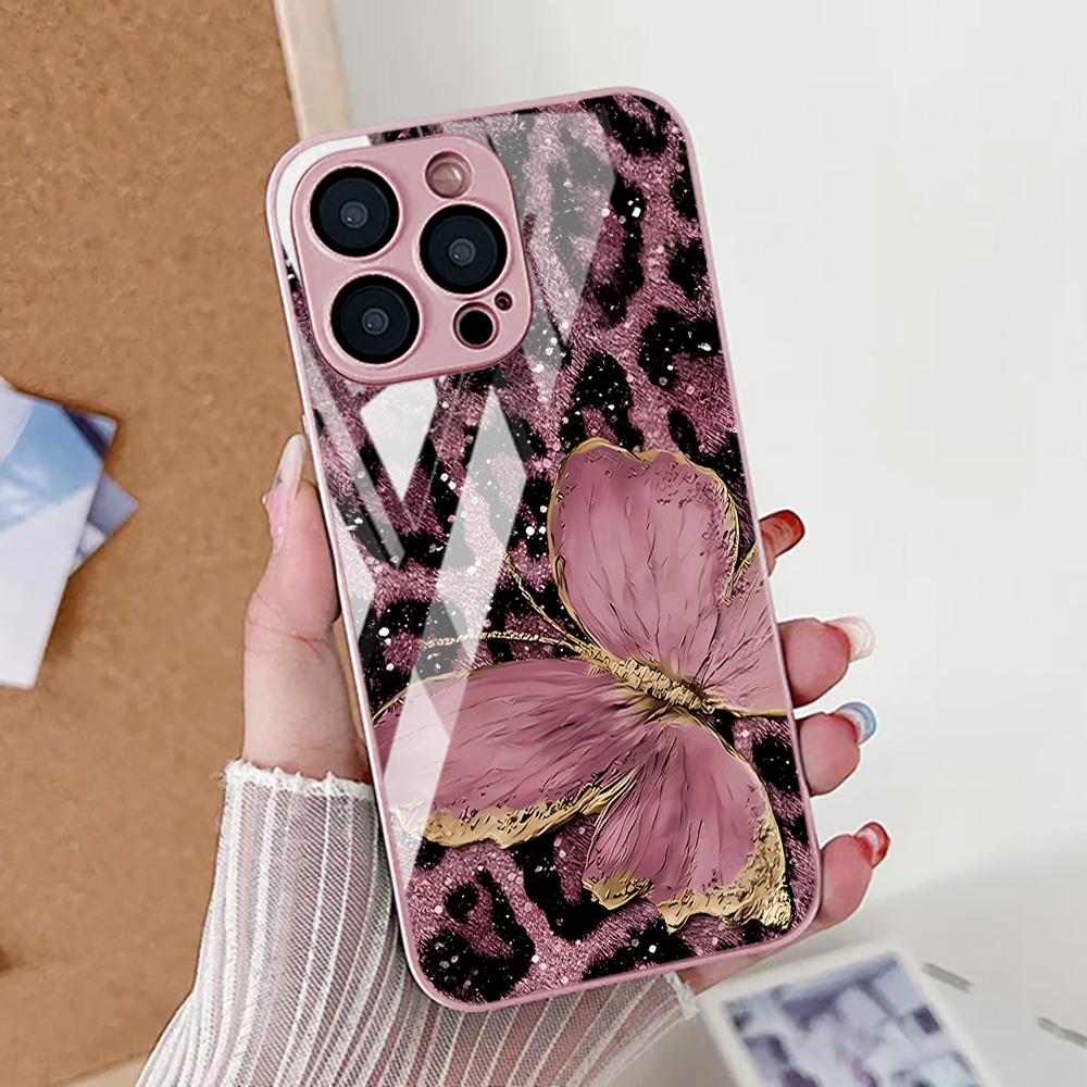 Phone Accessories To Sell - Butterfly Leopard Print Phone Case For