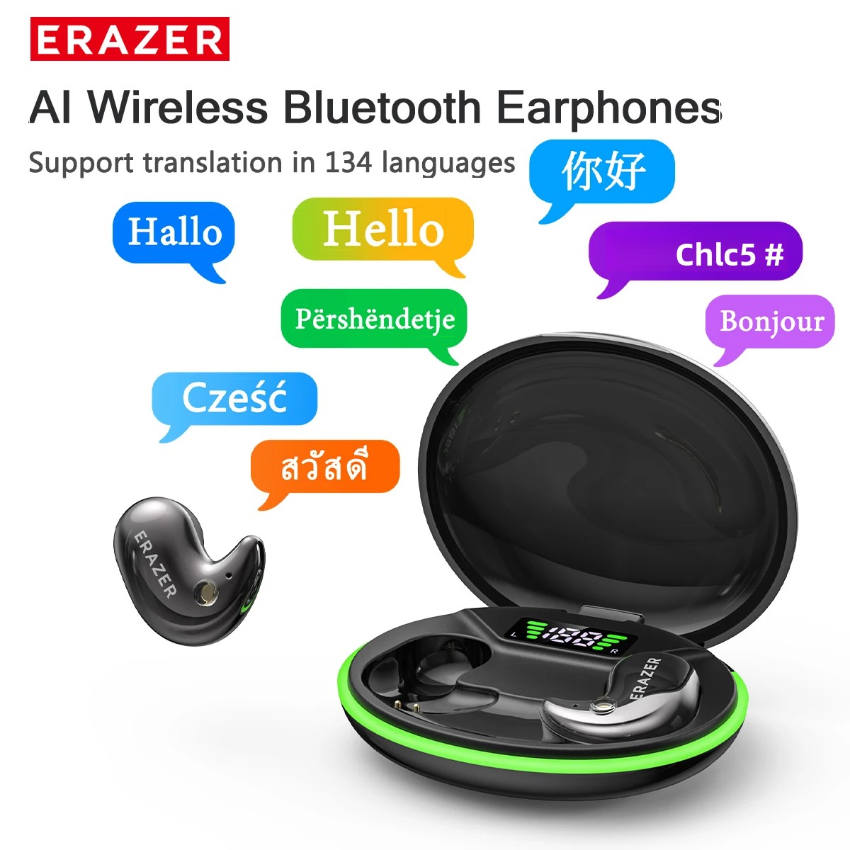 Wireless Earbuds Case - EARZER XF58 In-Ear Bluetooth Headphones With
