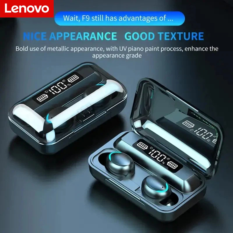 Lenovo F9 Bluetooth Wireless H - đánh giá và giá Wireless Earbuds Case