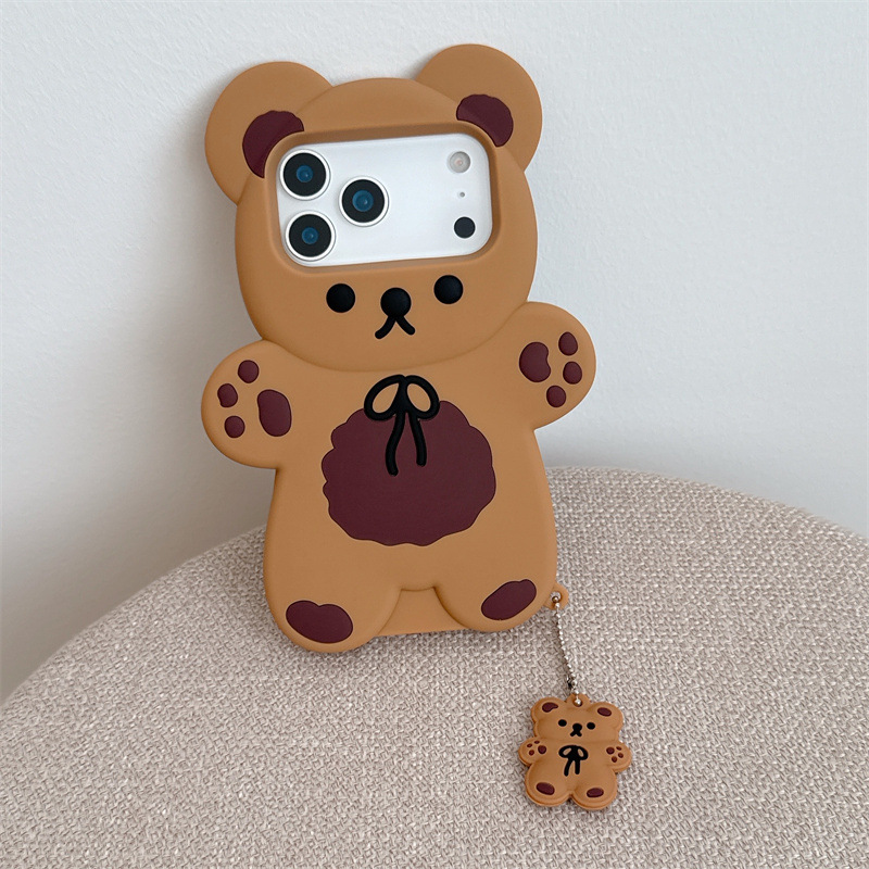 3D Cartoon Bear Soft Silicone  - đánh giá và giá Phone Accessories To Sell
