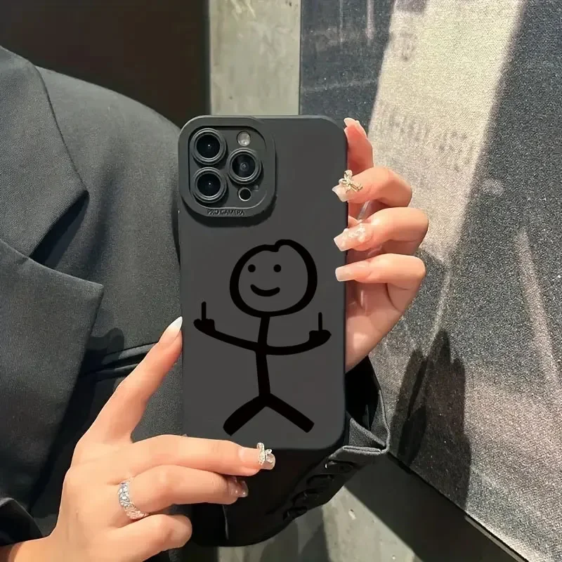 Cute Cartoon Matchman Matte Si - đánh giá và giá Phone Accessories To Sell