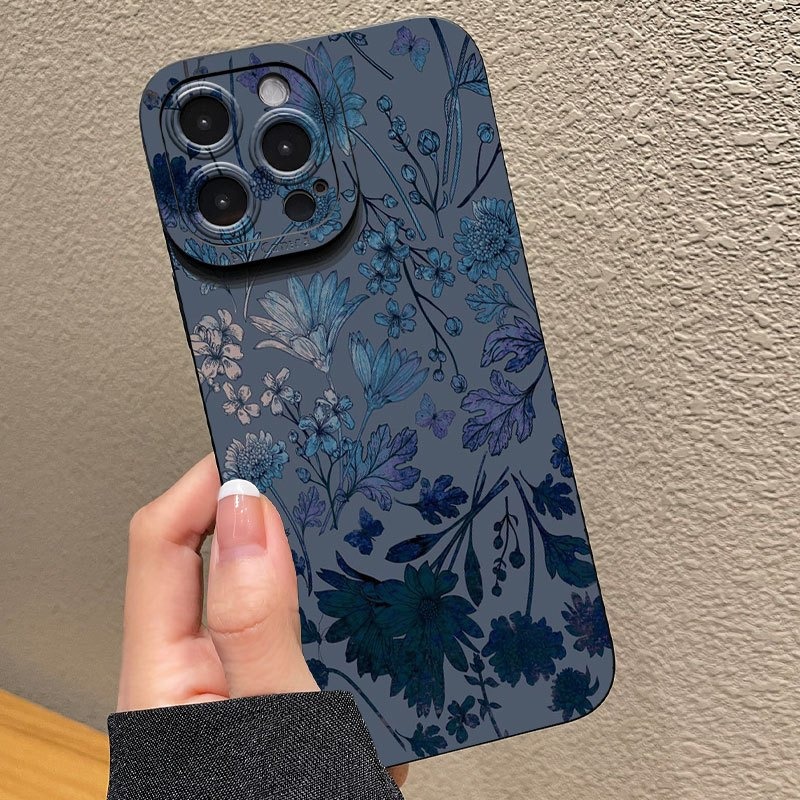 Gray Base Blue-Purple Floral P - đánh giá và giá Phone Accessories To Sell