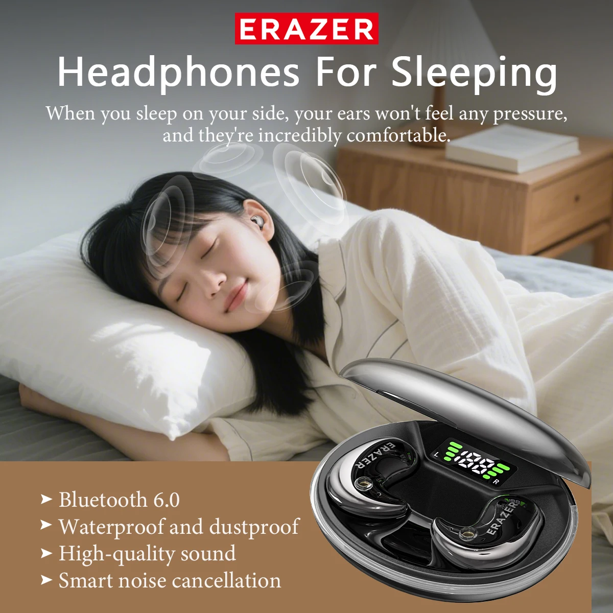 EARZER XF58 In-Ear Bluetooth H - đánh giá và giá Wireless Earbuds Case