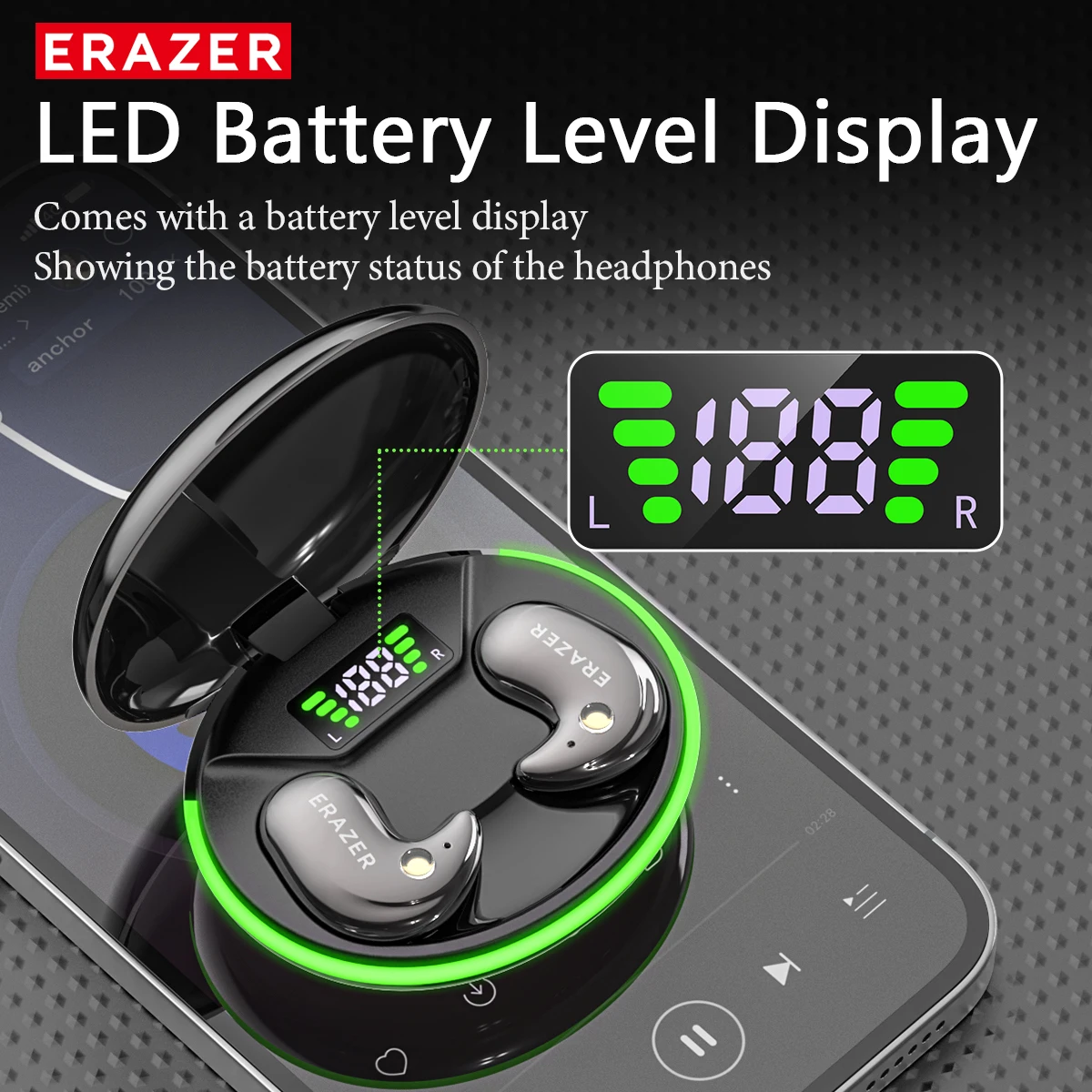 EARZER XF58 In-Ear Bluetooth H - đánh giá và giá Wireless Earbuds Case