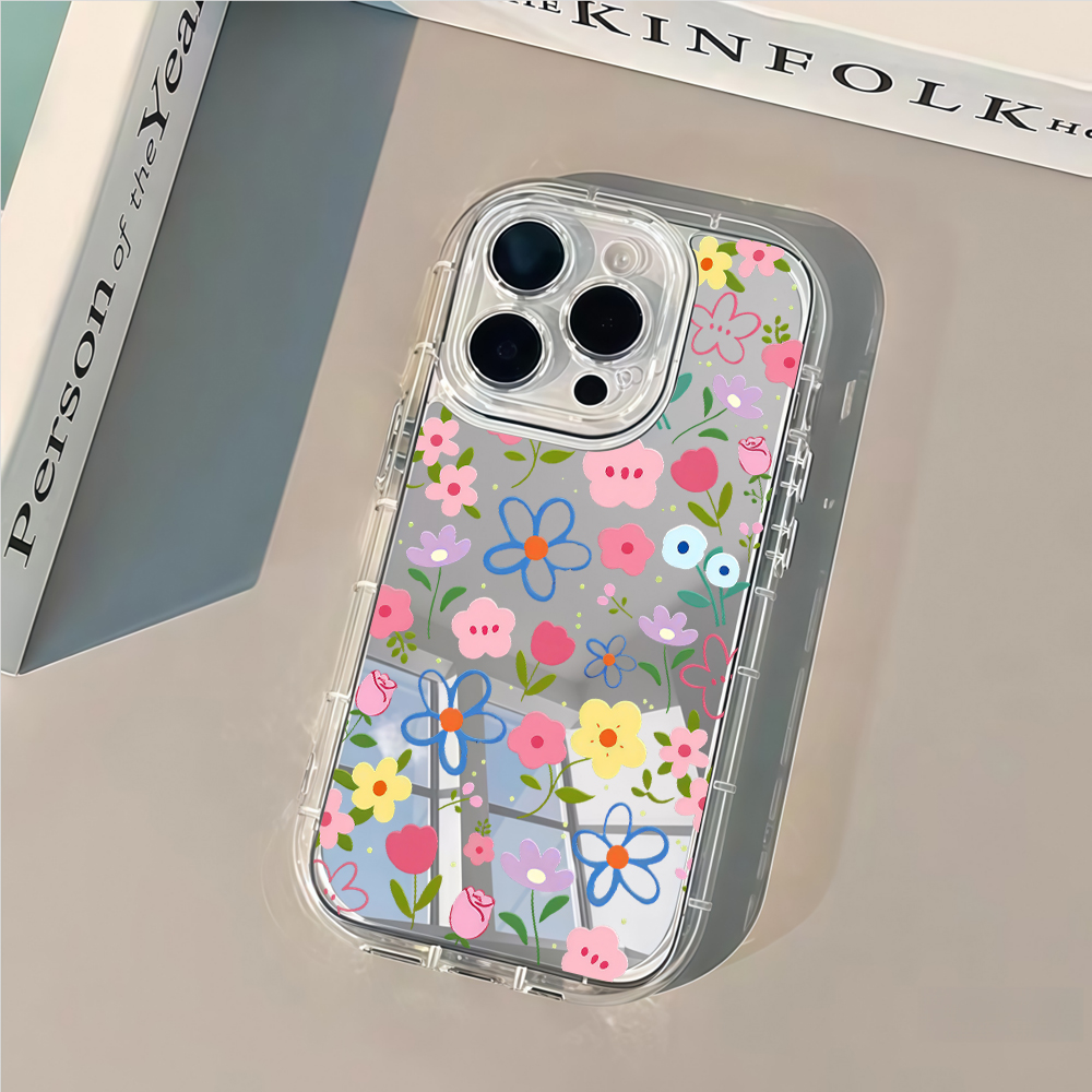 Korean Ins Style Floral Silver - đánh giá và giá Phone Accessories To Sell