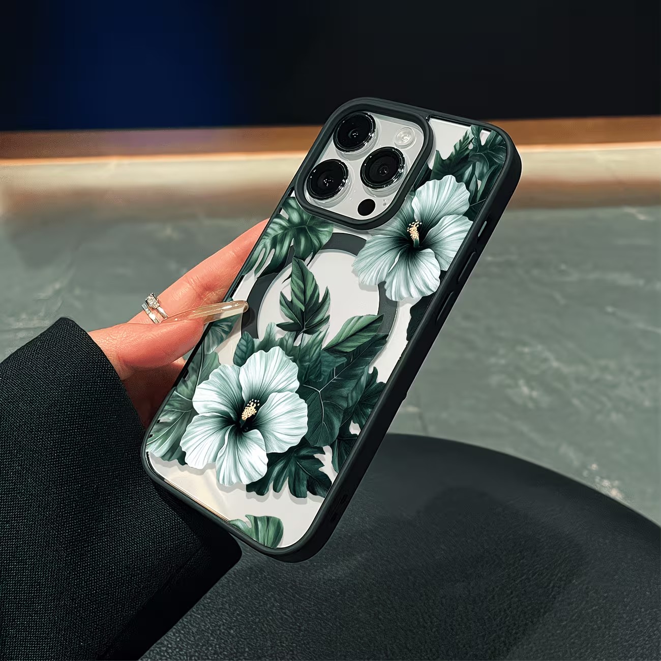 Green Floral Print Phone Case  - đánh giá và giá Phone Accessories To Sell