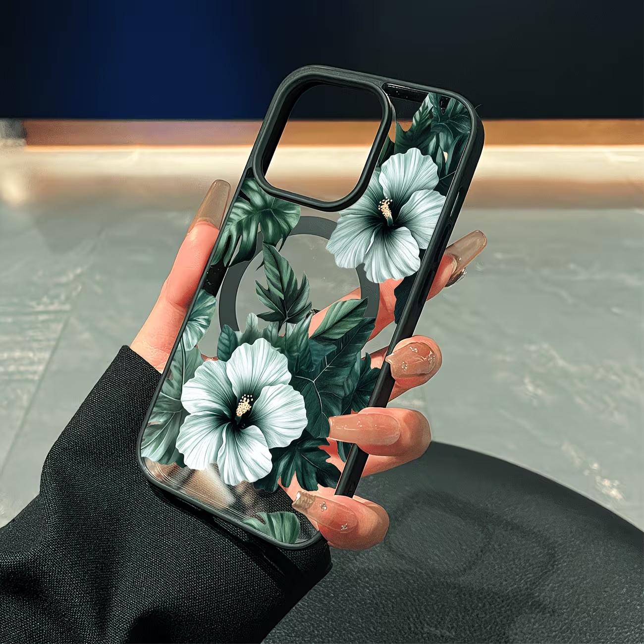 Green Floral Print Phone Case  - đánh giá và giá Phone Accessories To Sell